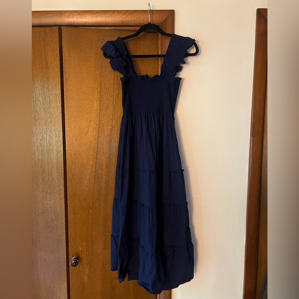 Hill House Blue Sleeveless Maxi Sundress